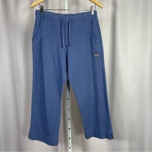 Columbia Small Wide Leg Casual Lounge Pants Capri Ankle Crop Vacation Retro